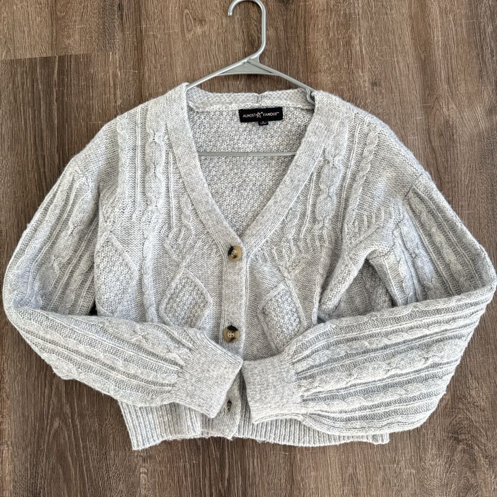 Light Grey Cardigan sweater